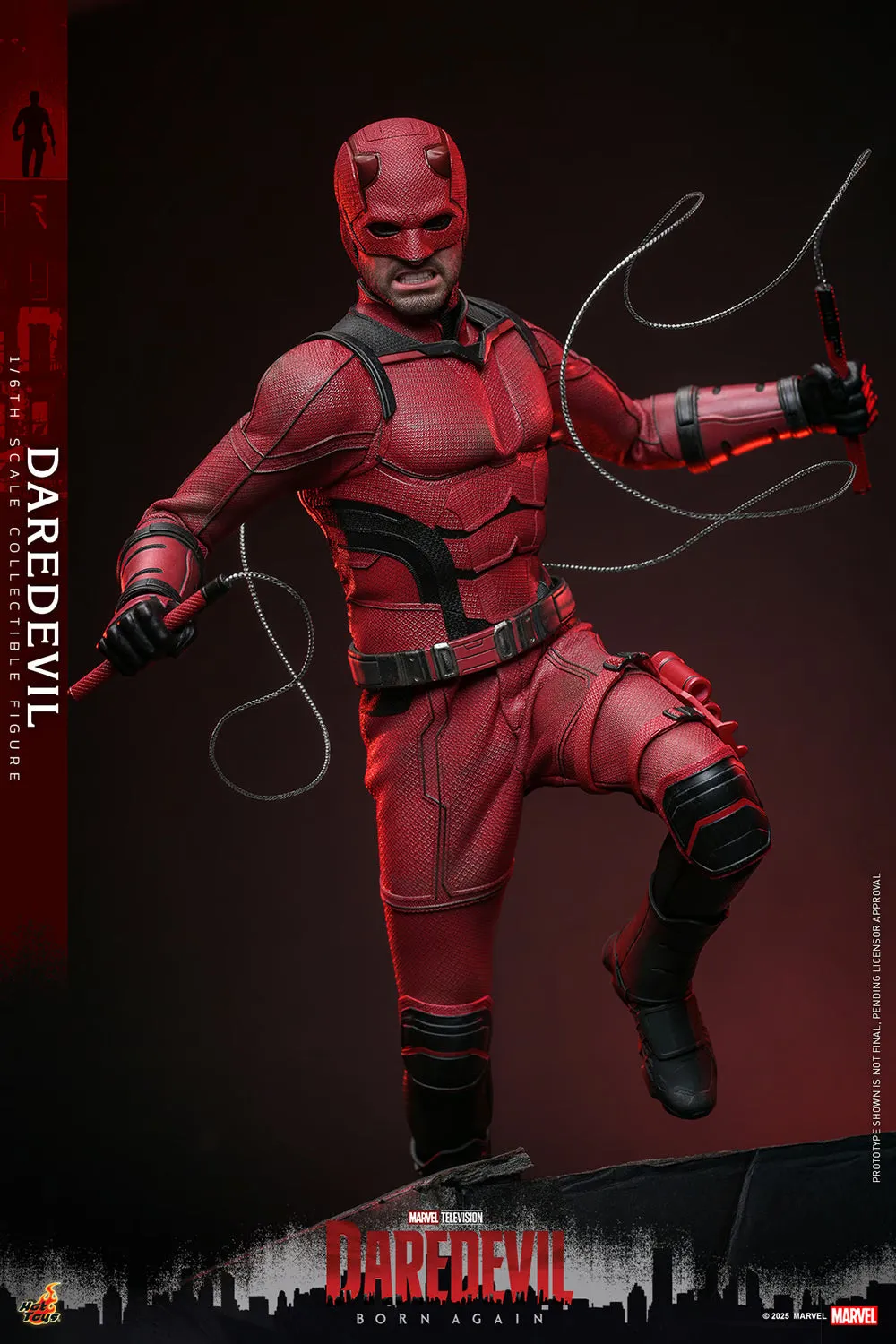 Hot Toys Marvel Comics Disney  Daredevil: Born Again Daredevil 1/6 Scale 12" Collectible Figure