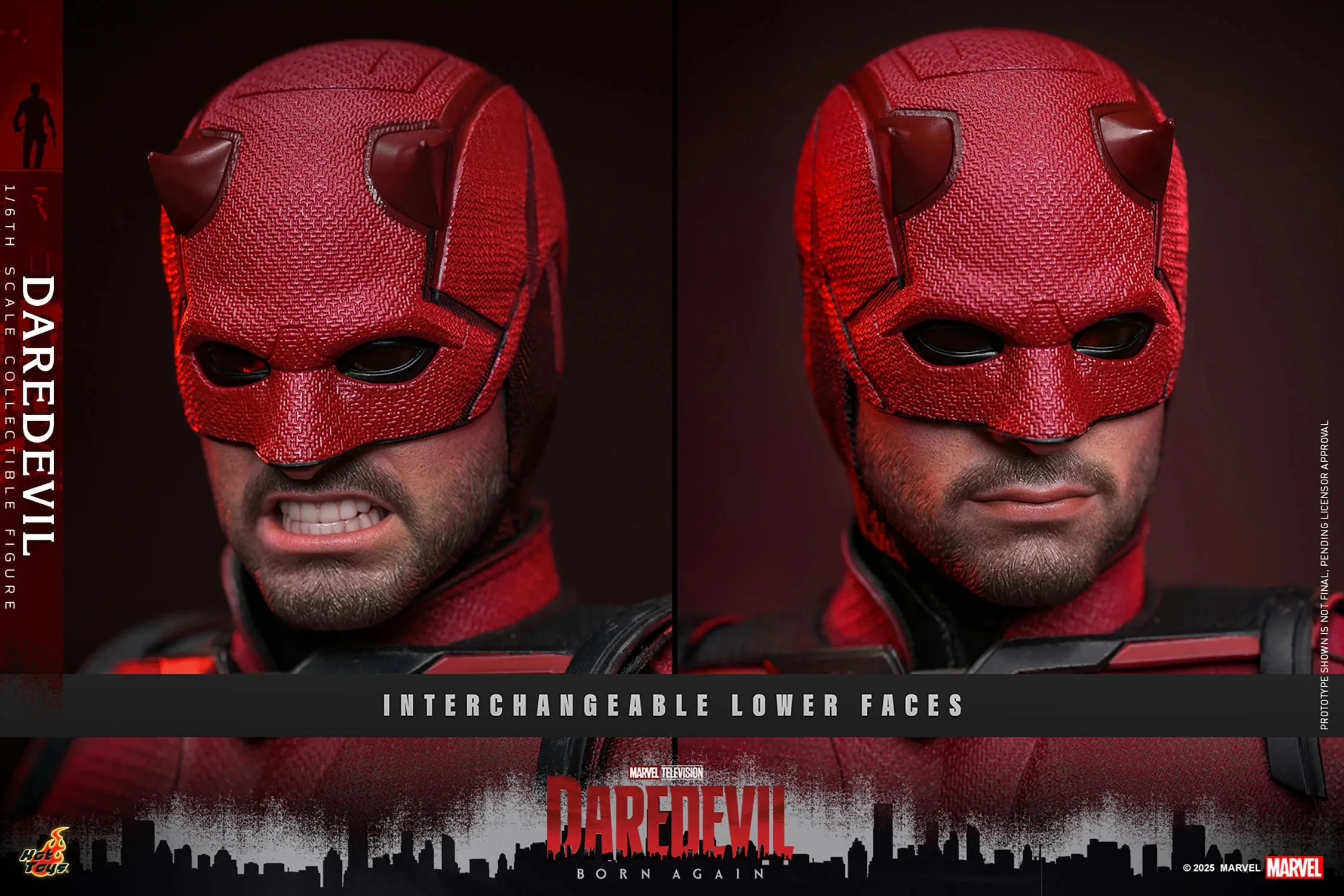 Hot Toys Marvel Comics Disney  Daredevil: Born Again Daredevil 1/6 Scale 12" Collectible Figure