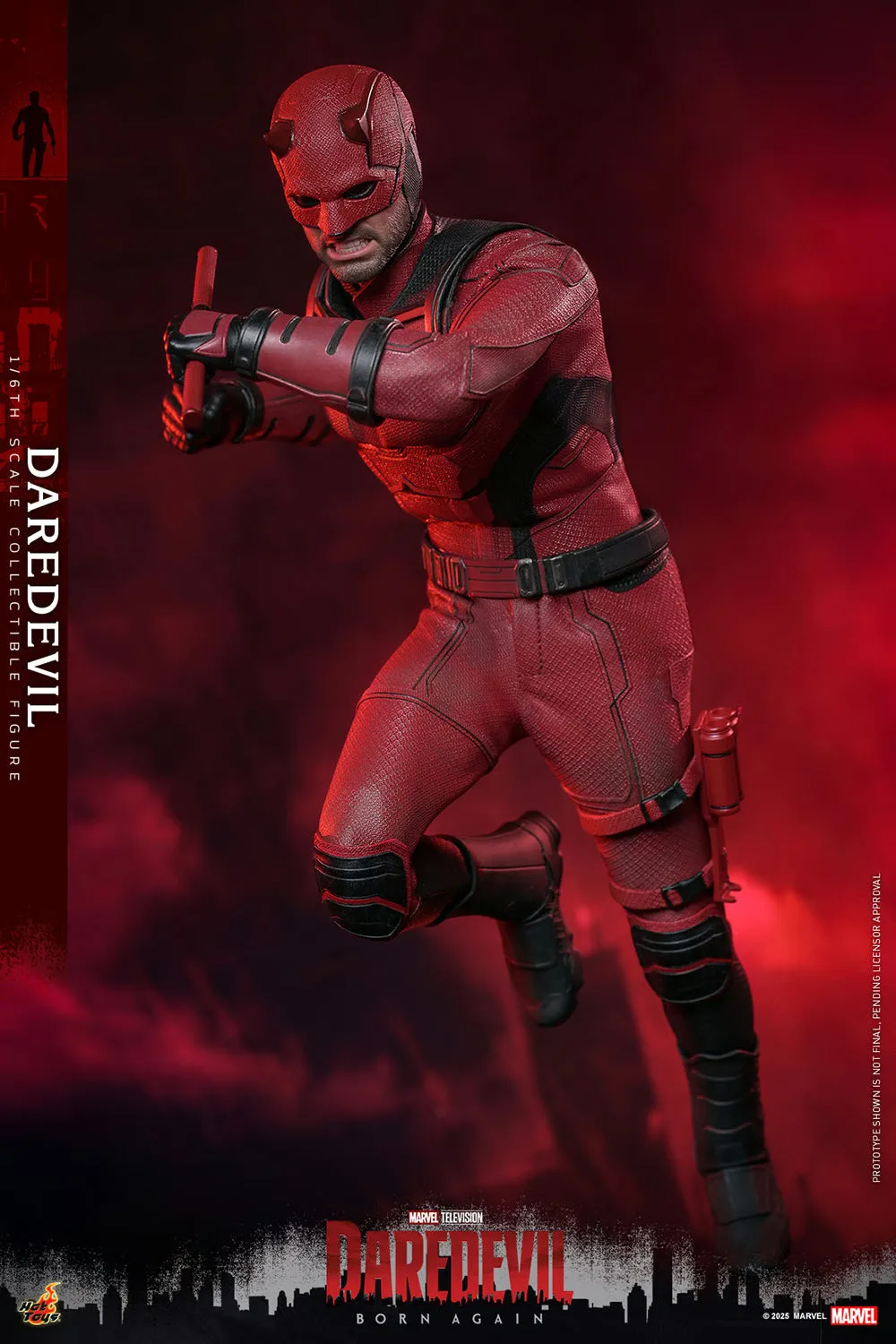 Hot Toys Marvel Comics Disney  Daredevil: Born Again Daredevil 1/6 Scale 12" Collectible Figure