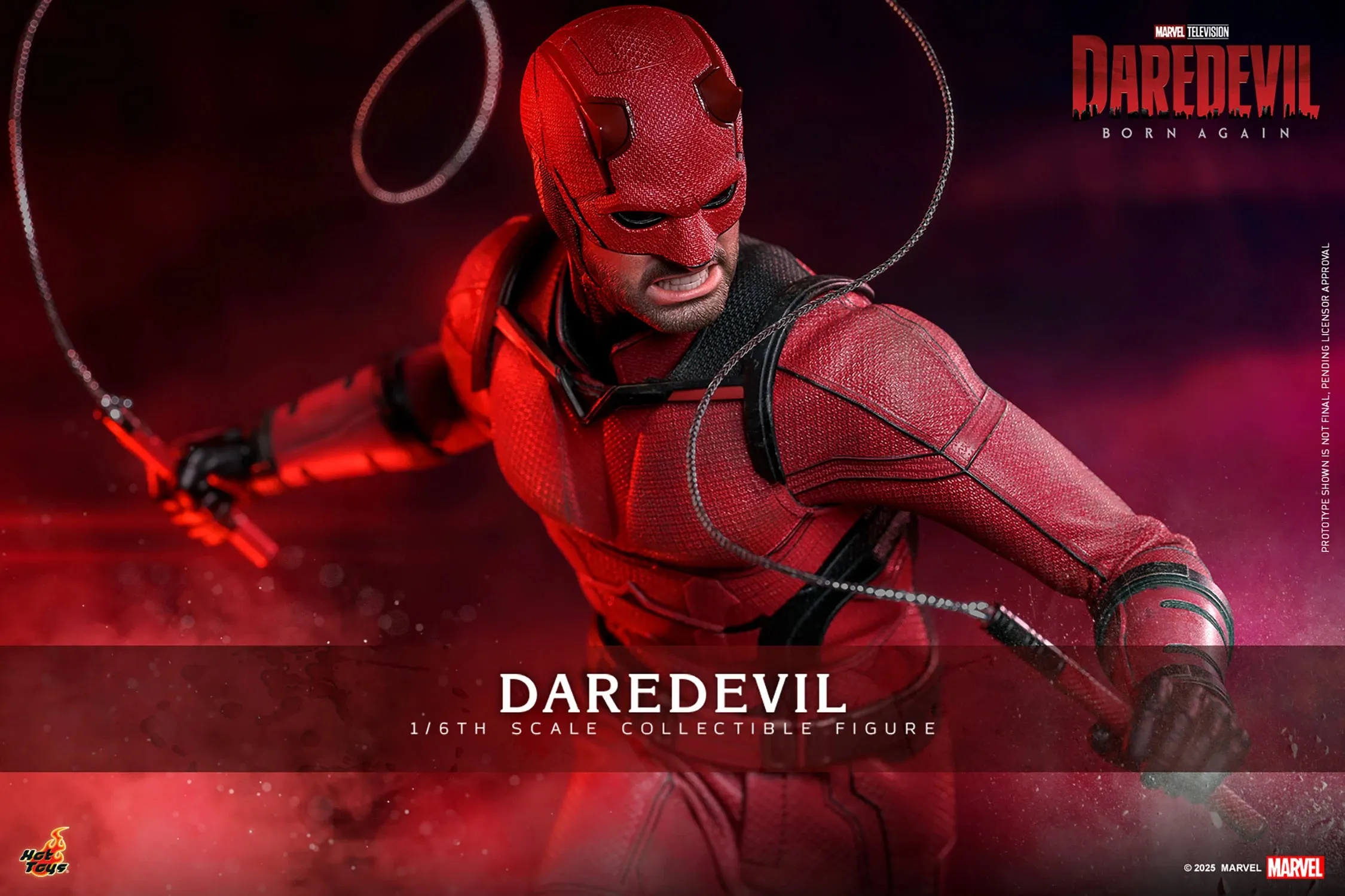 Hot Toys Marvel Comics Disney  Daredevil: Born Again Daredevil 1/6 Scale 12" Collectible Figure
