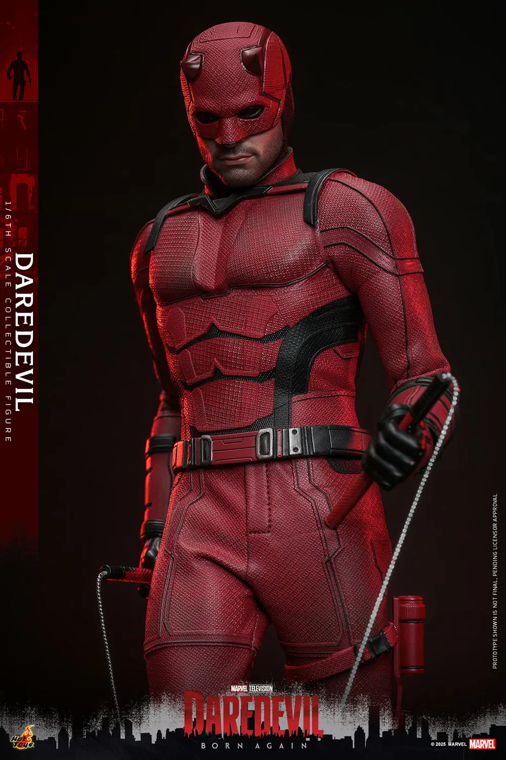 Hot Toys Marvel Comics Disney  Daredevil: Born Again Daredevil 1/6 Scale 12" Collectible Figure