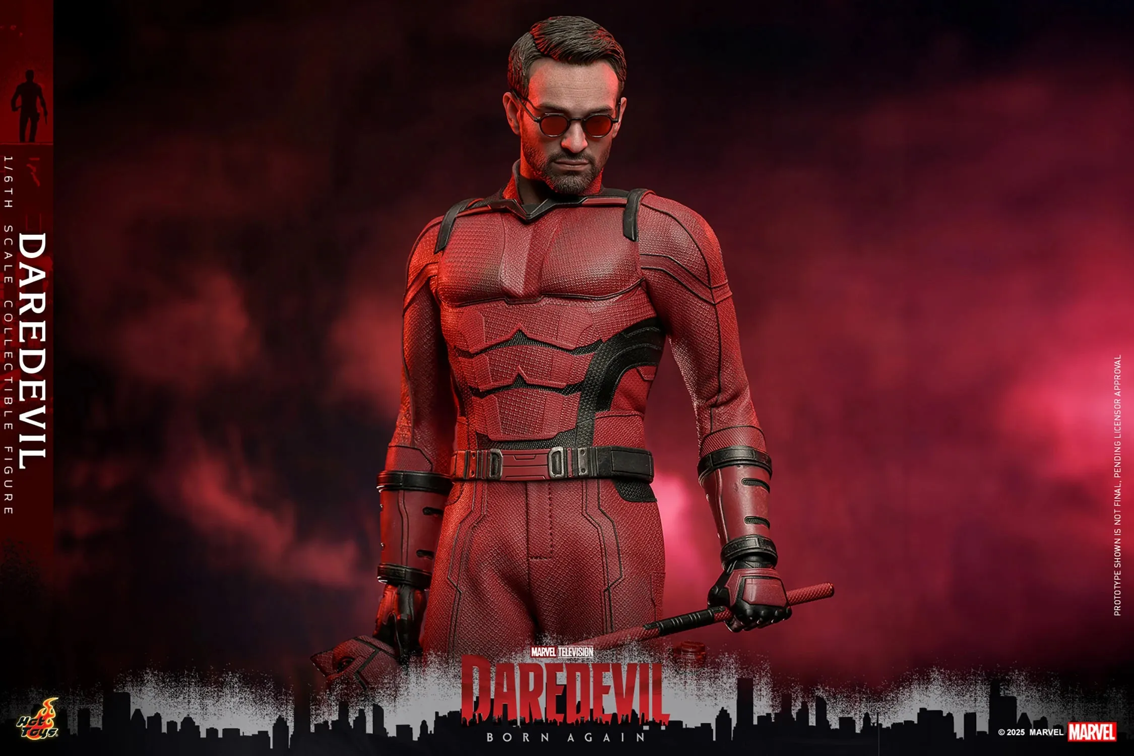 Hot Toys Marvel Comics Disney  Daredevil: Born Again Daredevil 1/6 Scale 12" Collectible Figure